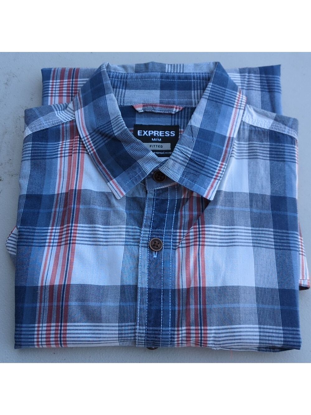 Express Long Sleeve shirt Fitted Medium size